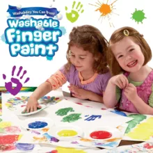 رنگ انگشتی 3 رنگ کرایولا مدل Washable کد 551311