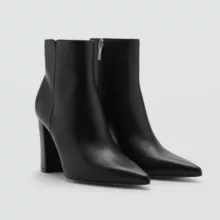 نیم بوت زنانه مانگو مدل POINTED TOE ANKLE BOOTS 2025