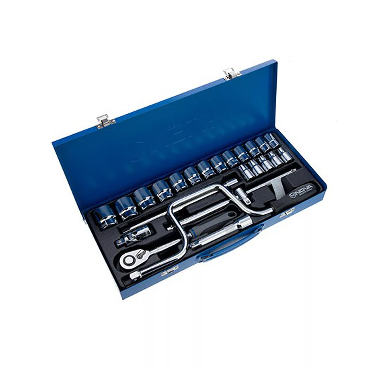 مجموعه 24 عددی آچار بکس نووا مدل NTS-7001 شش گوشه