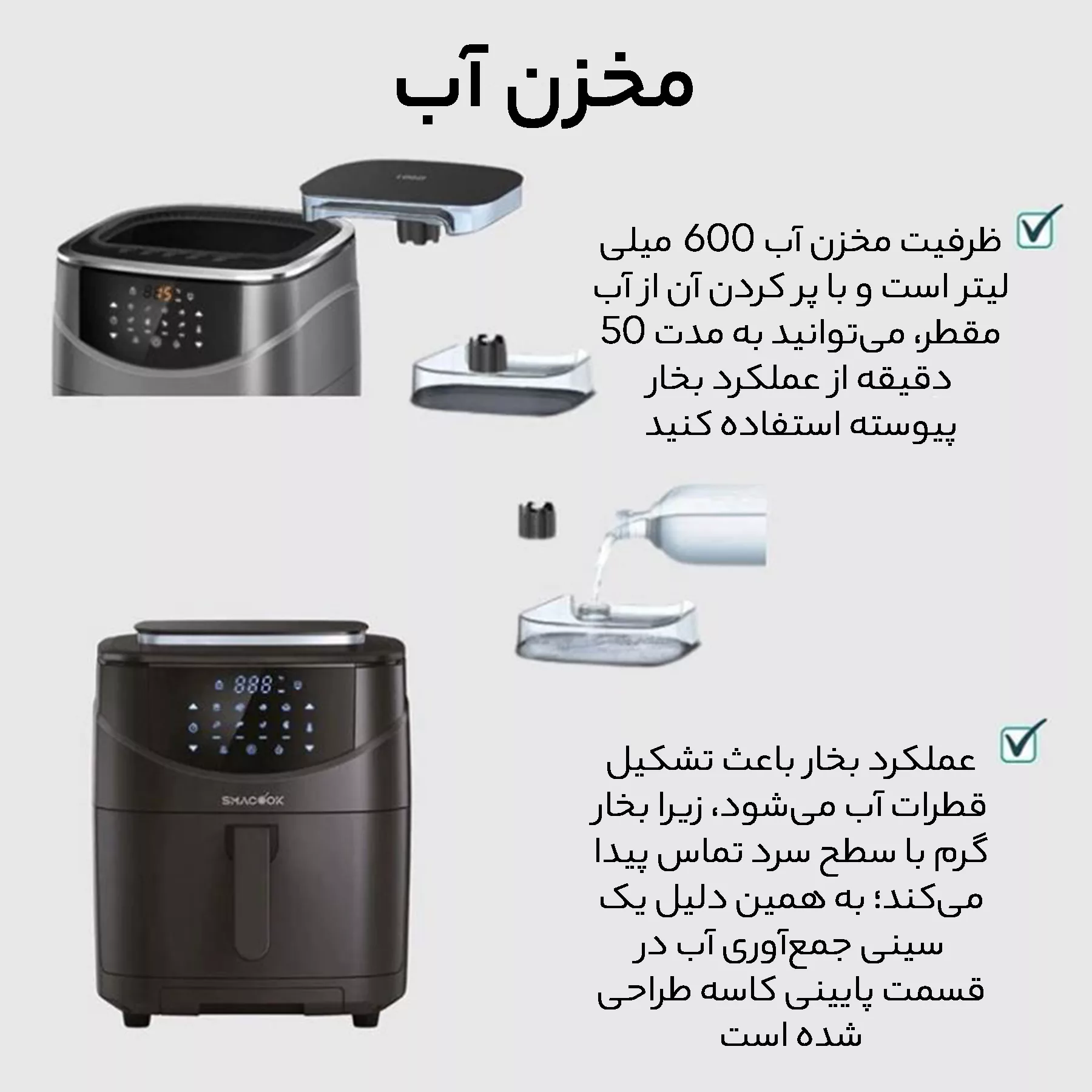 سرخ کن بدون روغن اسماکوک مدل ST-007