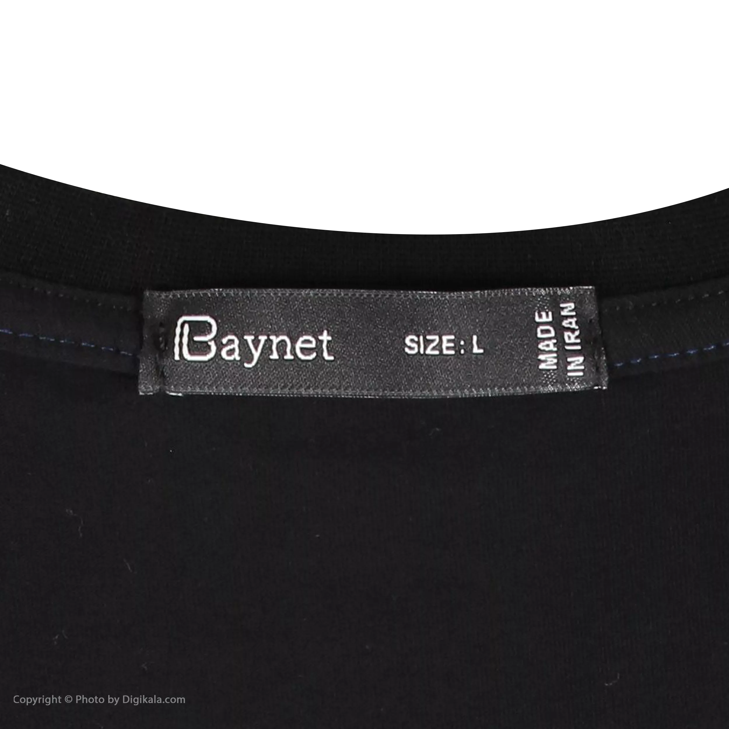 تی شرت آستین کوتاه مردانه باینت مدل 537-1 رنگ مشکی