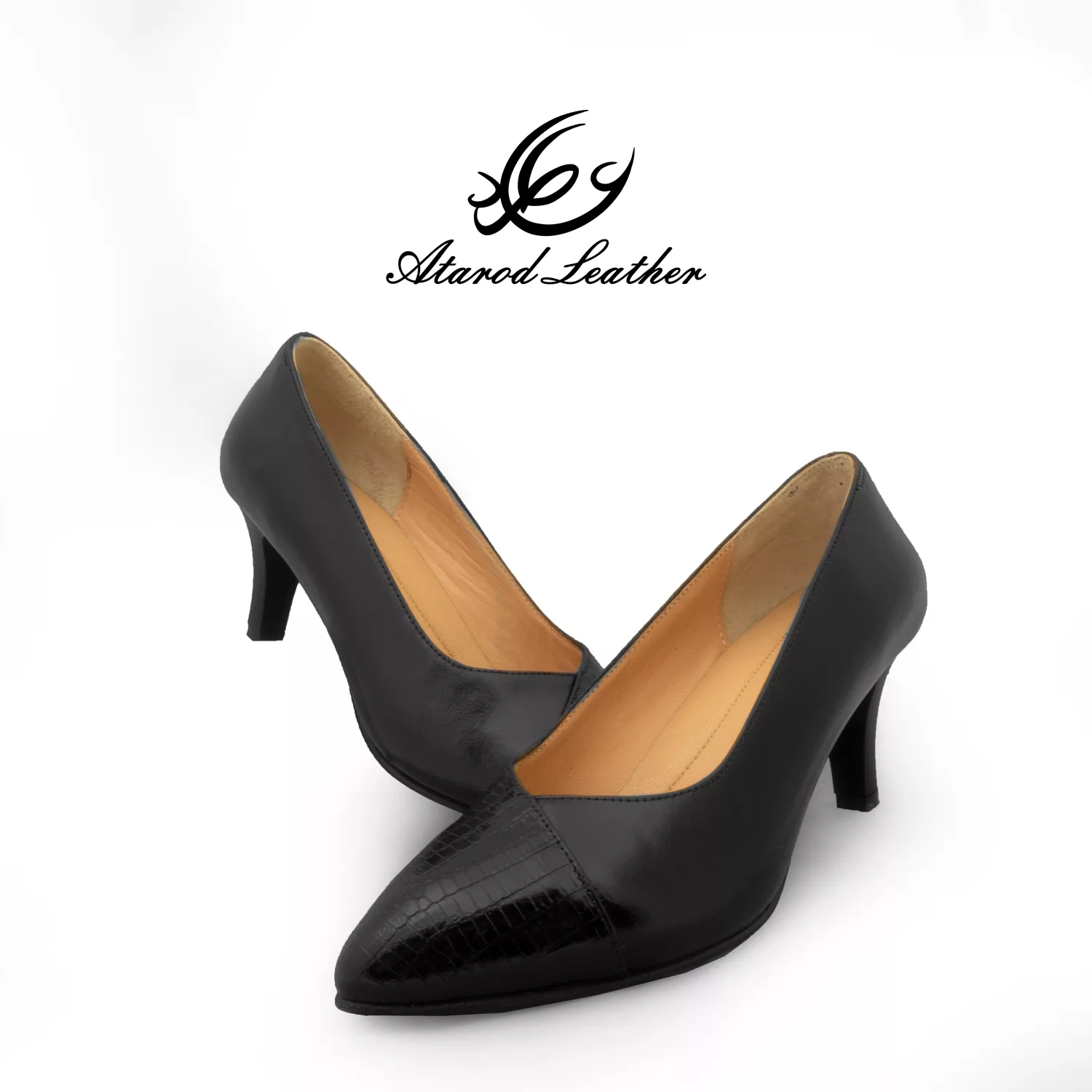 کفش زنانه چرم عطارد مدل چرم طبیعی کد SH295