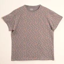 ست تی شرت و شلوار زنانه مدل آناهیتا رنگ طوسی روشن