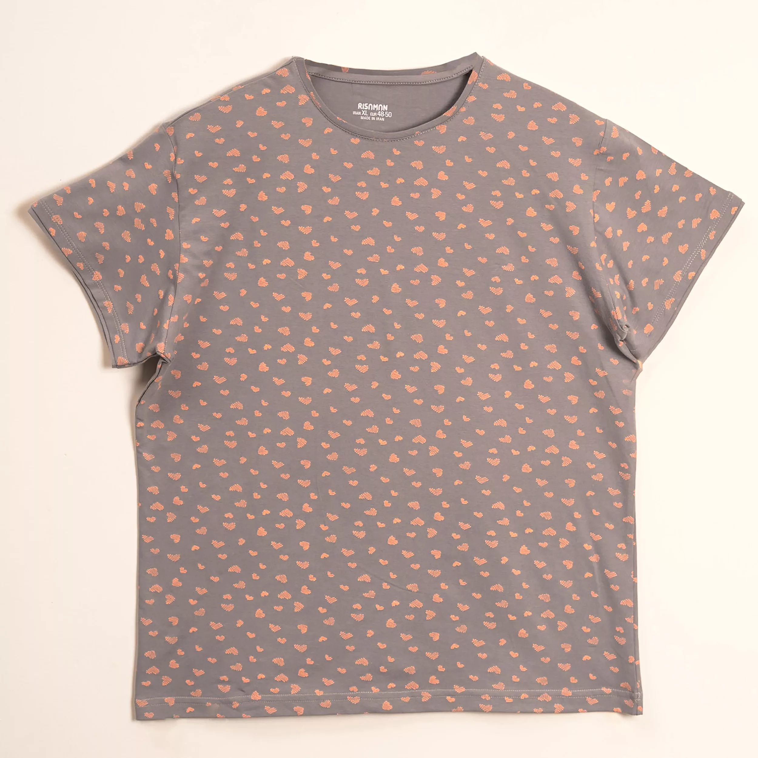 ست تی شرت و شلوار زنانه مدل آناهیتا رنگ طوسی روشن