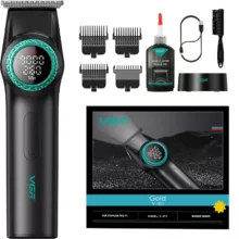 ماشین اصلاح موی سر و صورت شارژی وی جی ار مدل V-001(Gold)