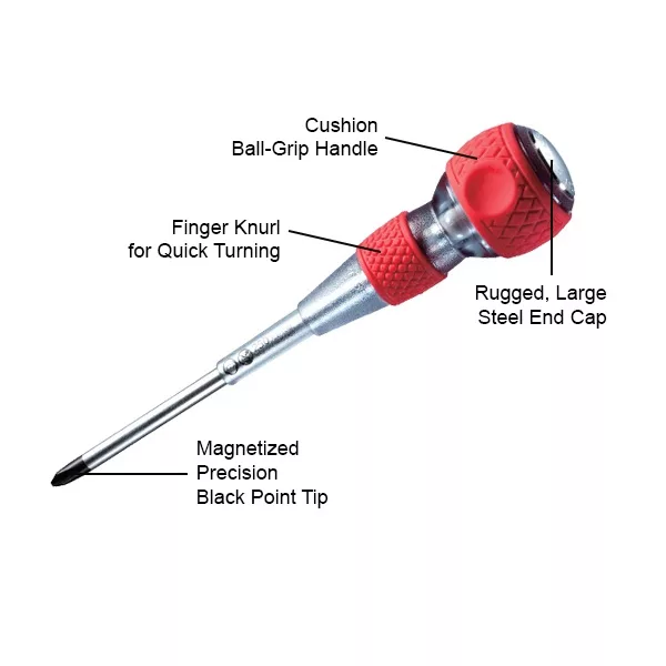 پیچ گوشتی ضربه خور وسل مدل ballgrip250 سایز 6 میلی متر