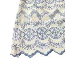 پیراهن یقه هالتر زنانه مدل خامه دوزی