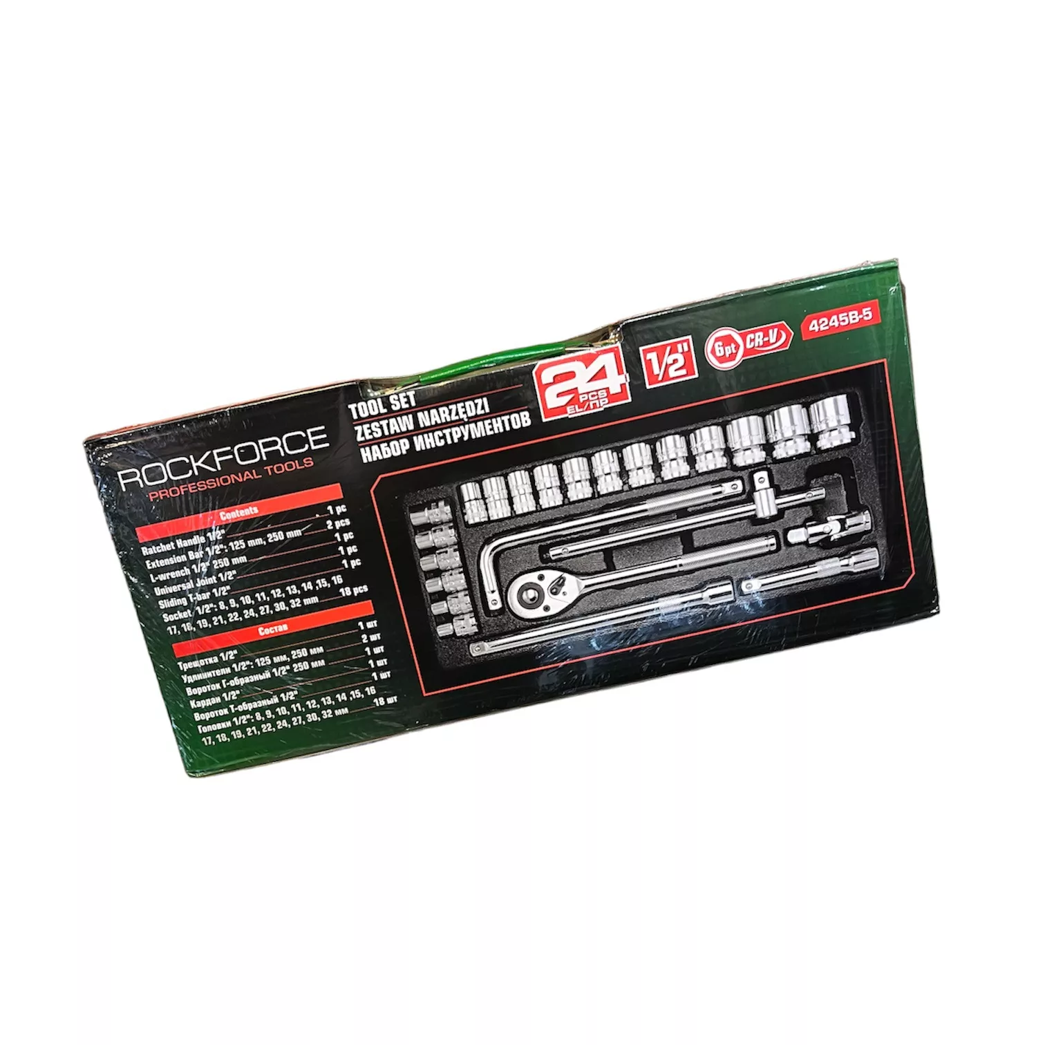 آچار بکس راک فورس مدل 4245B-5MPB مجموعه 24 عددی