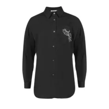 شومیز آستین بلند زنانه سرژه مدل 207348 رنگ مشکی