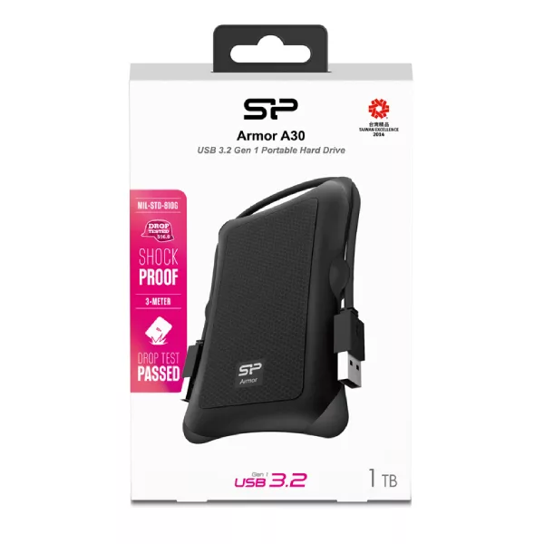 هارد اکسترنال سیلیکون پاور مدل Armor A30 B ظرفیت 1 ترابایت