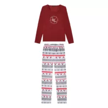 ست تی شرت آستین بلند و شلوار زنانه اسمارا مدل فوتر کد 10344059