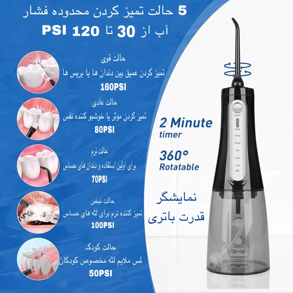 دستگاه شست و شوی دهان و دندان مدل AOW11