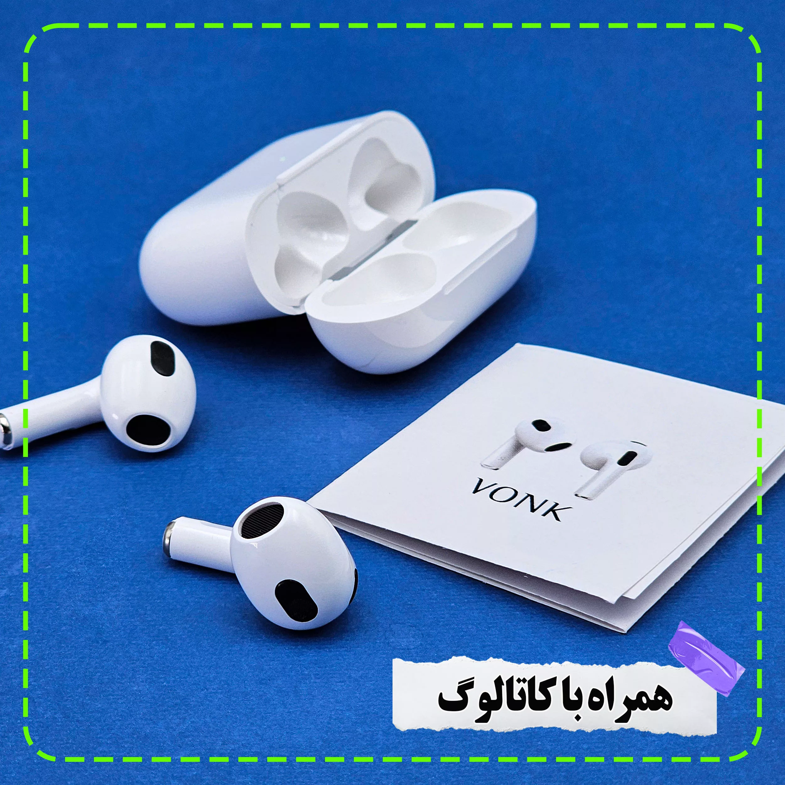 هدفون بلوتوثی وونک مدل 3-VX507-lightening