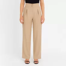 شلوار زنانه هاوین مدل 308 بگ مازراتی رنگ کرم