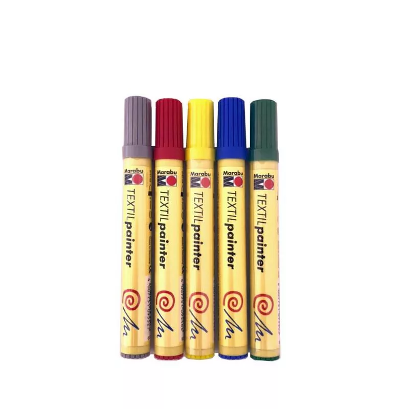 ماژیک پارچه مارابو مدل TEXTIL PAINTER بسته ۵ عددی