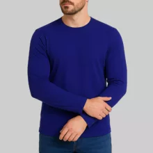 تی شرت آستین بلند مردانه مدل  NC1_0326 رنگ سرمه ای