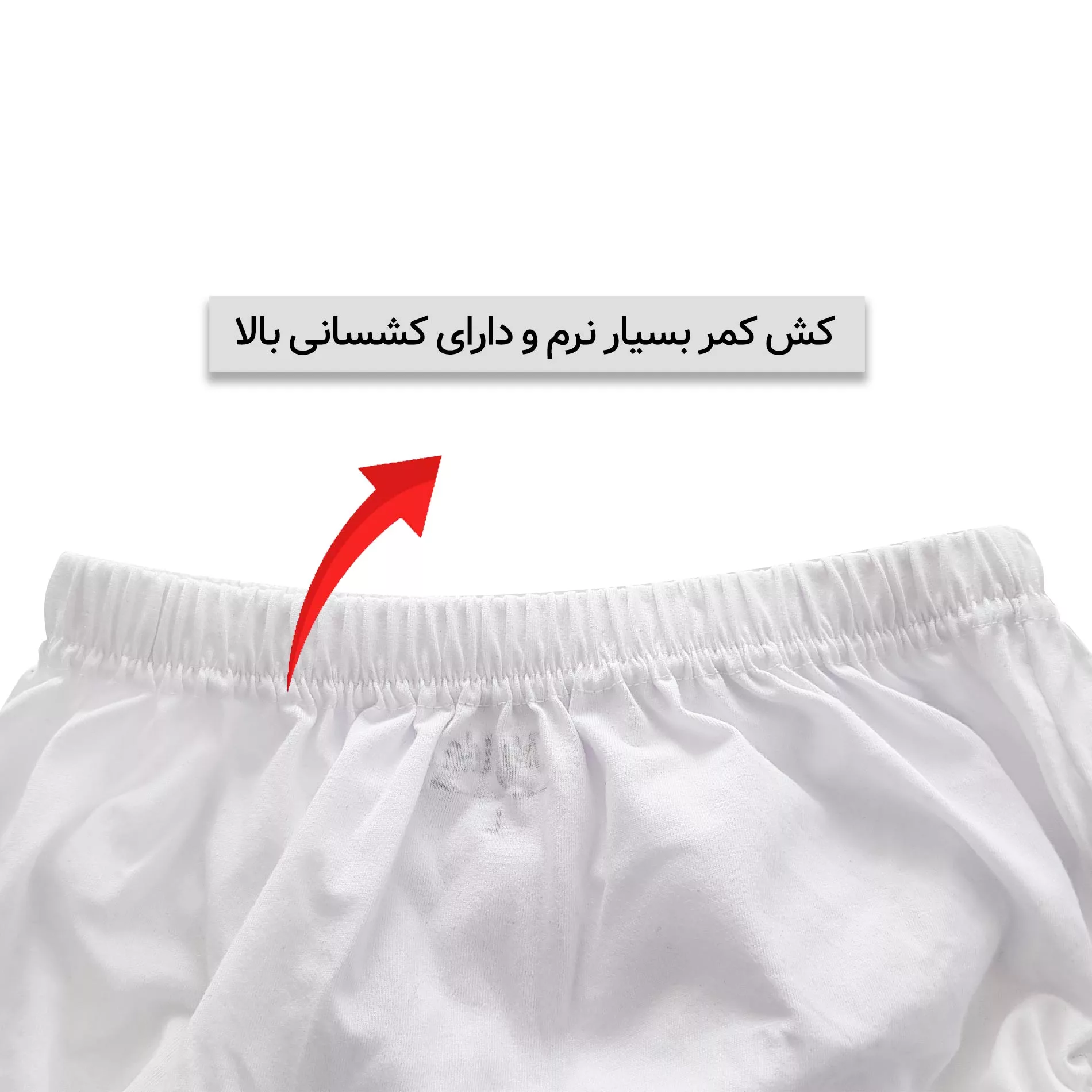 شورت مردانه ماییلدا مدل 4700-3 رنگ سفید بسته سه عددی