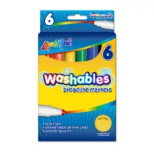 ماژیک چند منظوره  لیکویی مارک مدل washable کد 077400 بسته 6 عددی