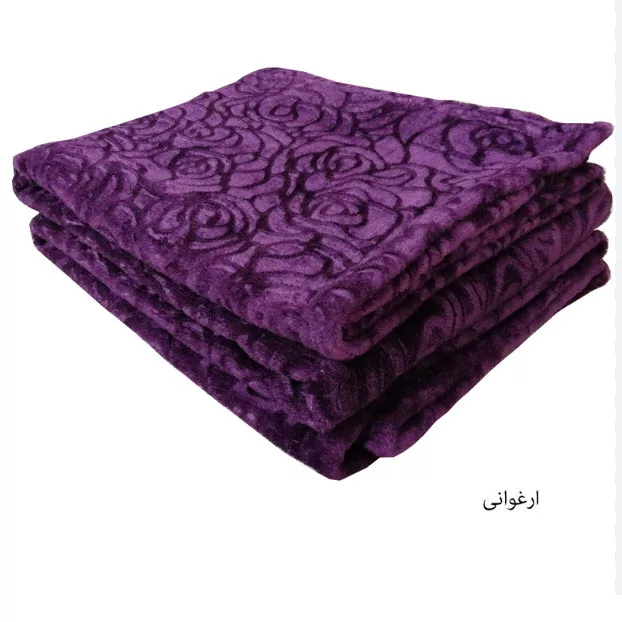 پتو مسافرتی گلبافت مدل گل رز سایز 145×210 سانتی متر