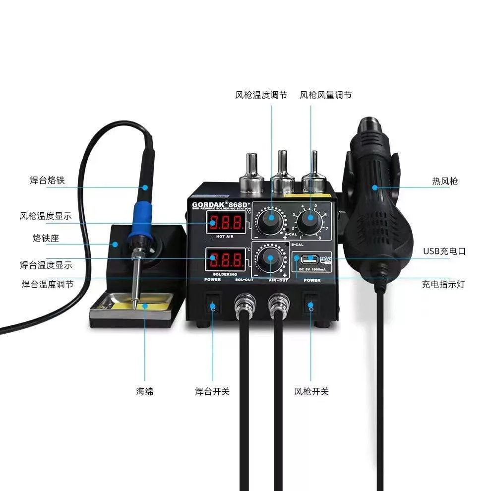 هیتر و هویه گرداک مدل 868D