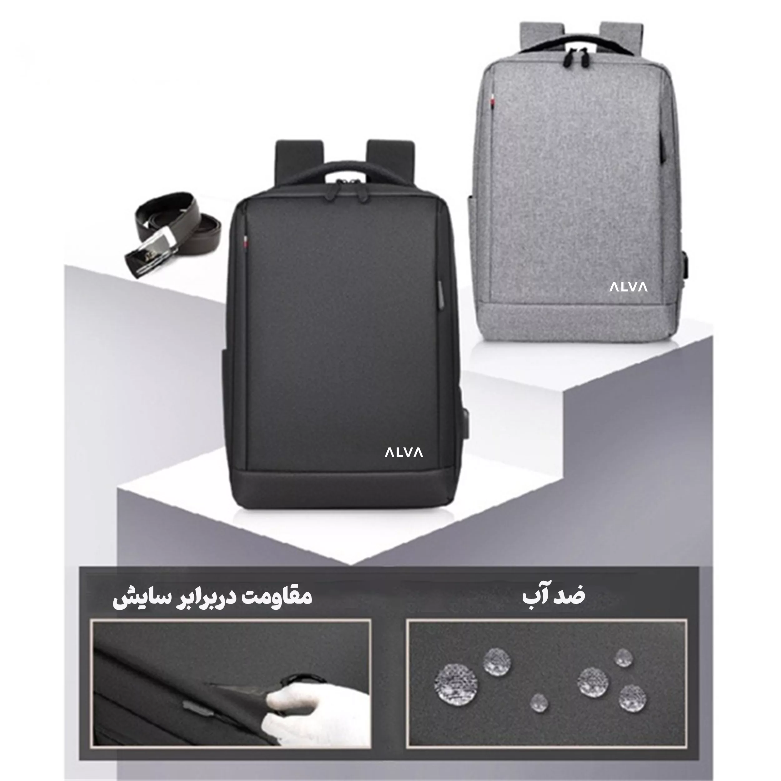 کوله پشتی لپ تاپ آلوا مدل omt مناسب برای لپ تاپ تا 15.6 اینچی