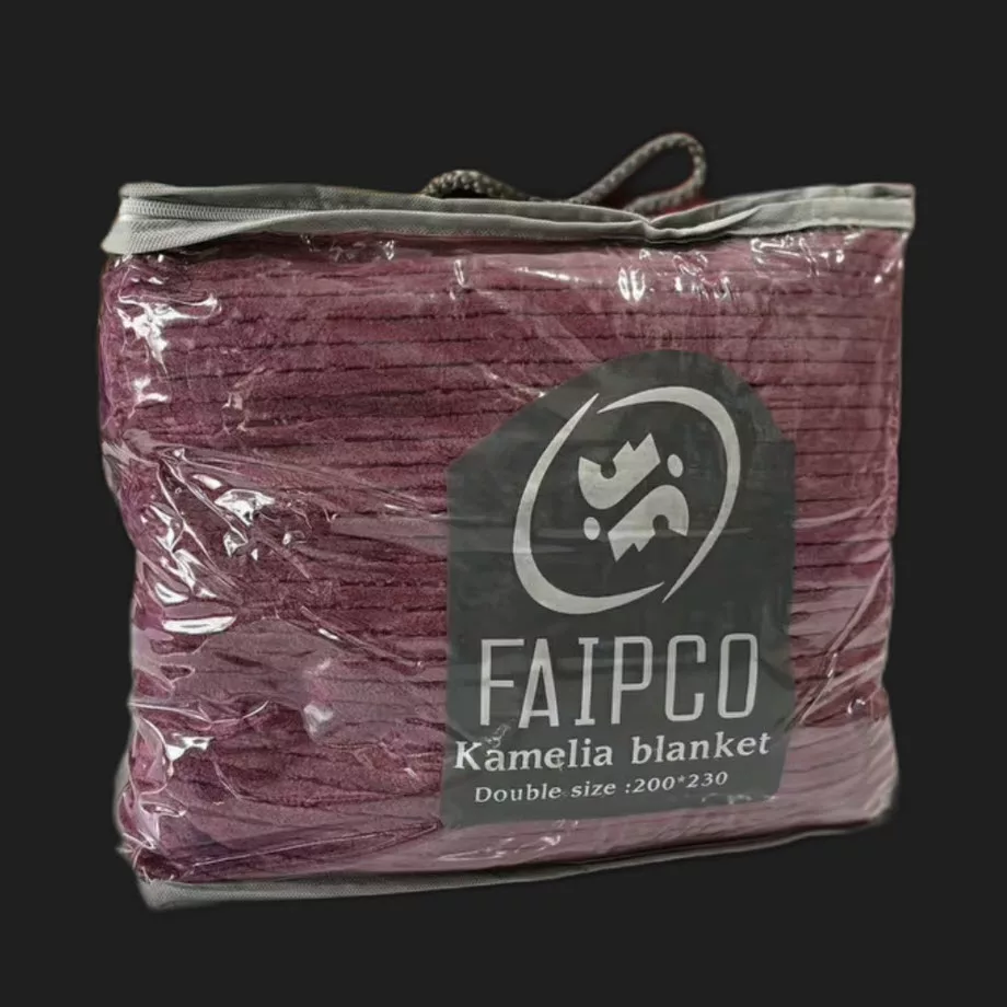 پتو مسافرتی مدل ژله ای خطی سایز 200x160 سانتی متر