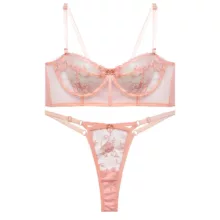 ست شورت و سوتین زنانه وایت لیدی مدل دکلته پایه بلند کد 79097