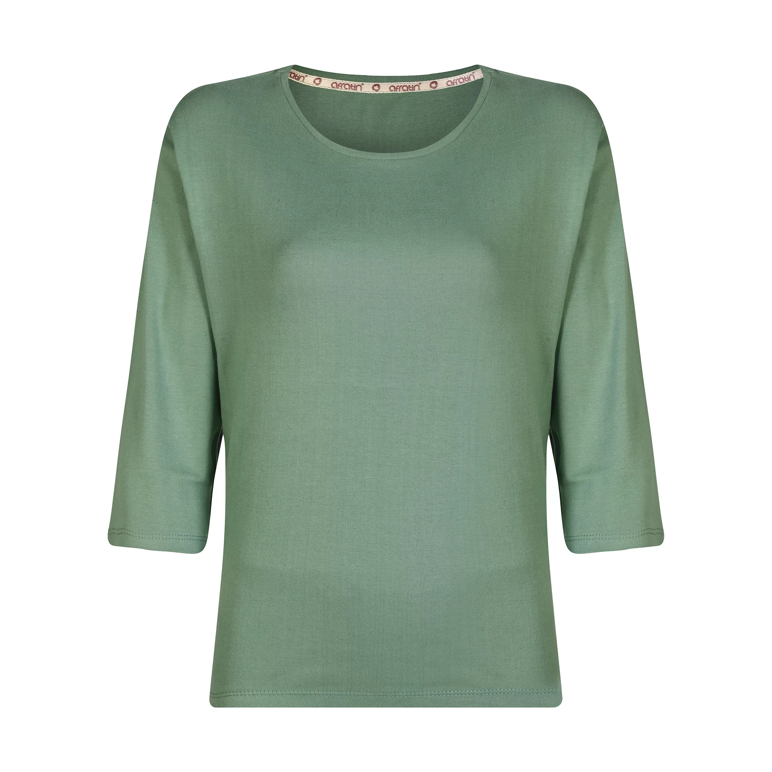 بلوز آستین سه ربع زنانه افراتین مدل 7577 رنگ سبز