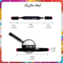 ماژیک راندو شین یان مدل CY-818 مجموعه ۳۶ عددی