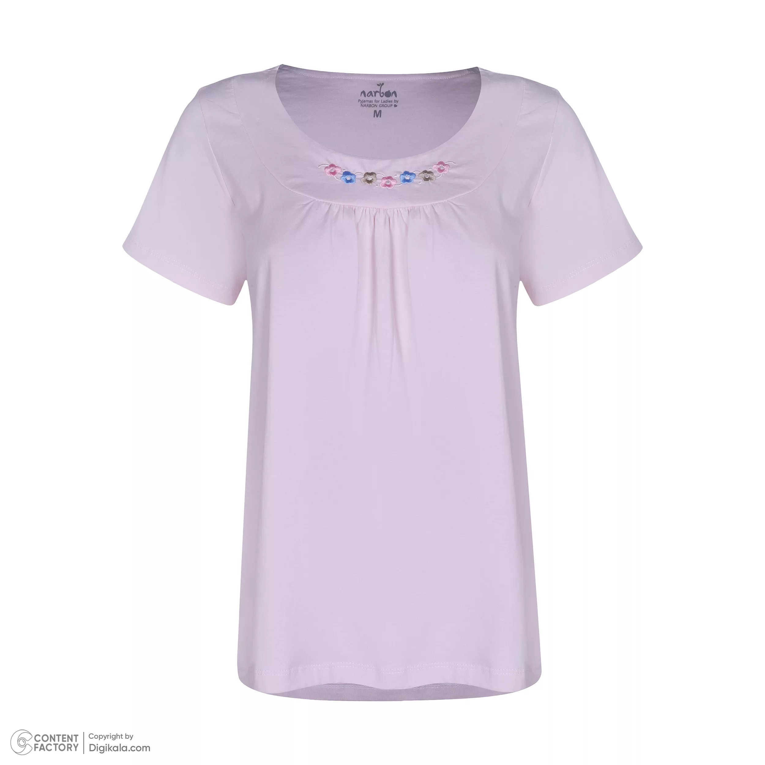 ست تی شرت آستین کوتاه و شلوار راحتی زنانه ناربن مدل 15211138