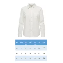 شومیز آستین بلند یقه برگردان زنانه مدل کولردار ساده