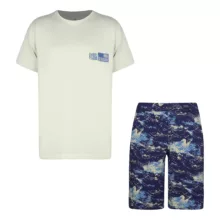 ست تی شرت آستین کوتاه و شلوارک راحتی مردانه ناربن مدل 1521322