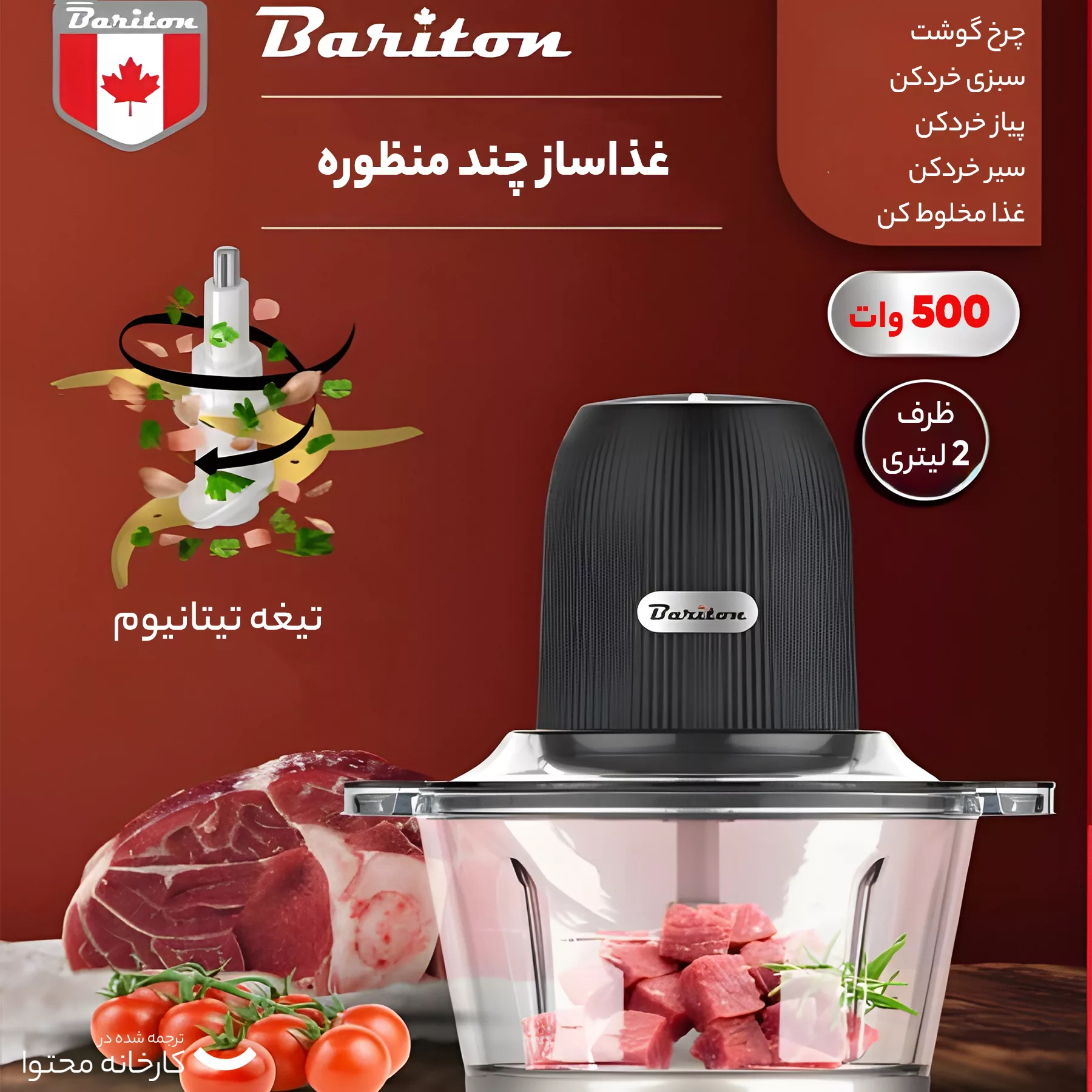 خردکن باریتون مدل BFC-2501BTX