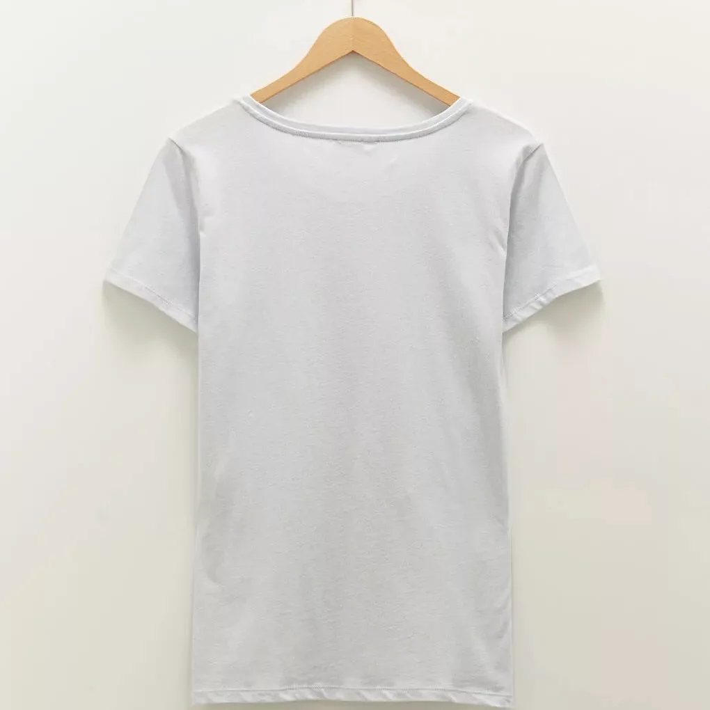 تی شرت آستین کوتاه زنانه ال سی وایکیکی مدل فیت اسلیم ضد باکتری