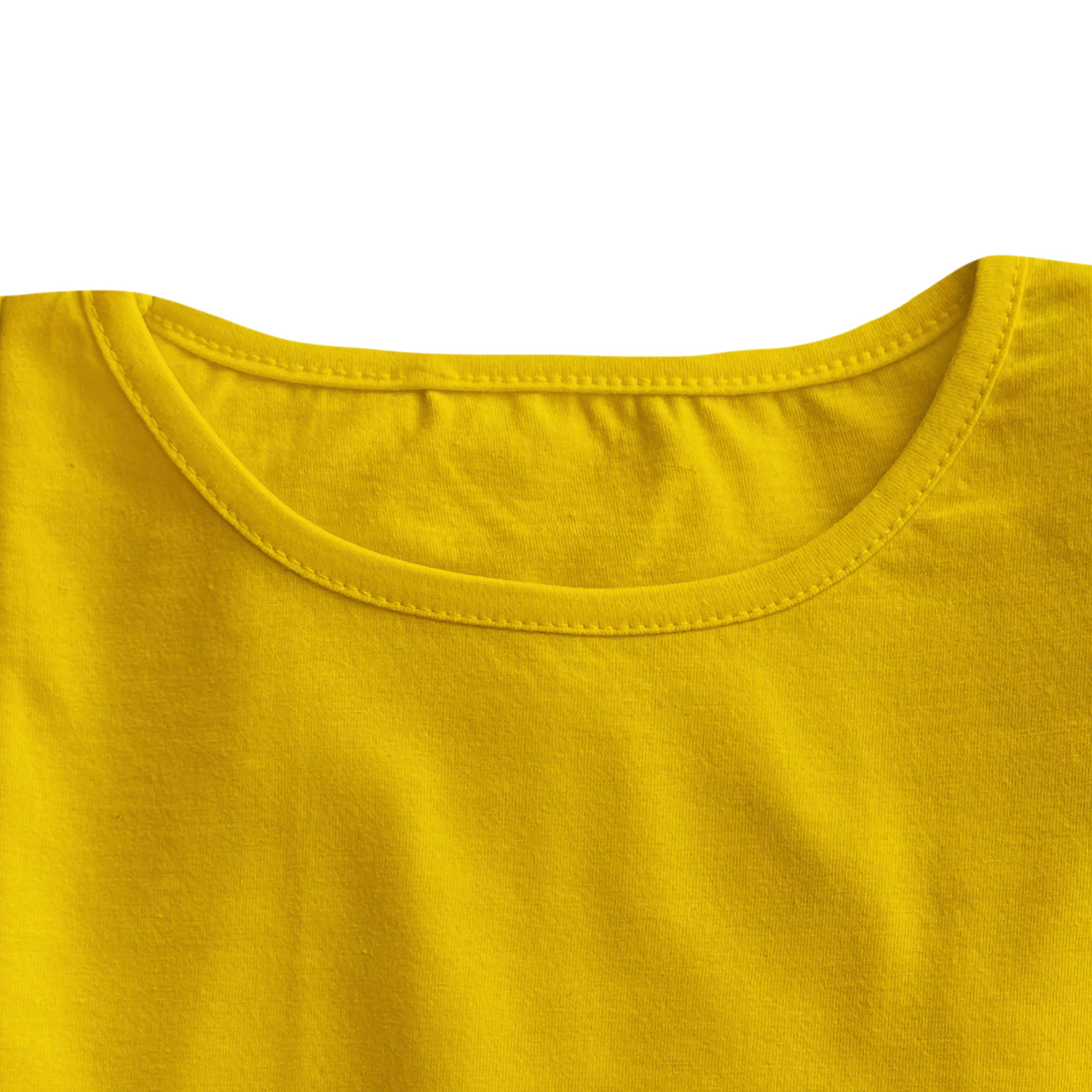 تی شرت آستین کوتاه زنانه مدل اسنوپی کد ۵۶ رنگ زرد