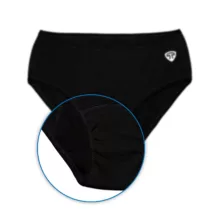 شورتکس زنانه تاپیک مدل لایه جاذب ضدحساسیت رنگ مشکی بسته 3 عددی