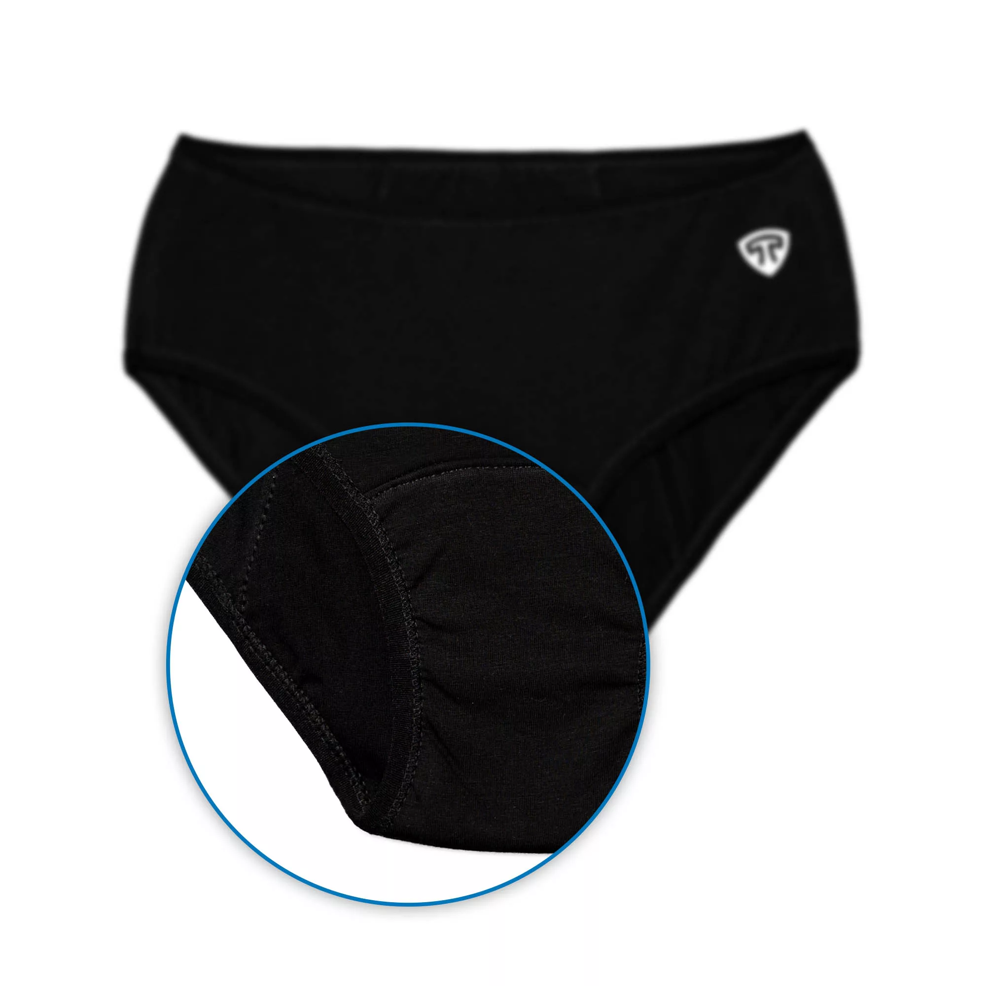 شورتکس زنانه تاپیک مدل لایه جاذب ضدحساسیت رنگ مشکی بسته 3 عددی