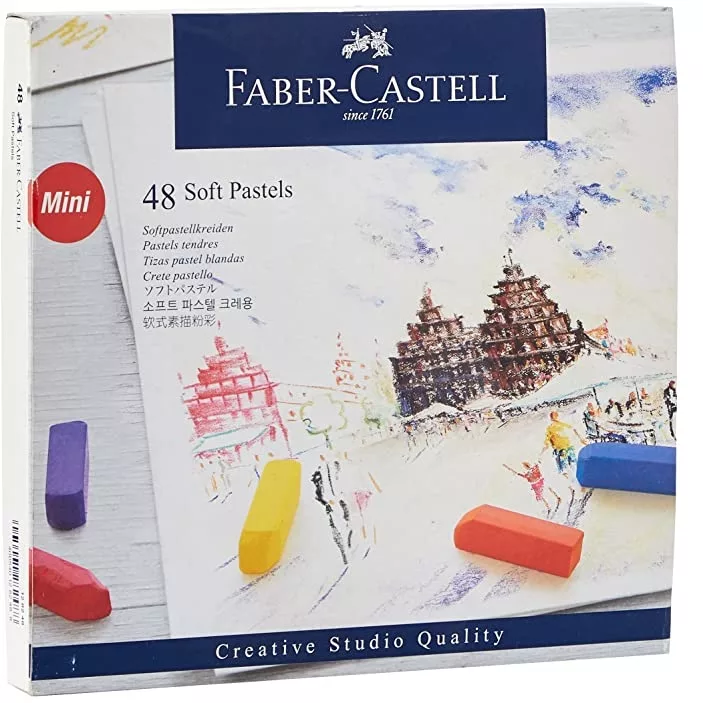 پاستل گچی 48 رنگ فابر کاستل مدل  Creative Studio Mini