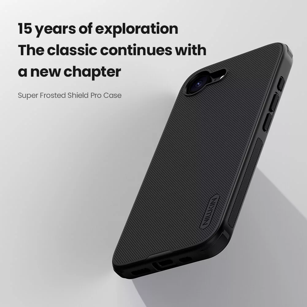 کاور نیلکین مدل Super Frosted Shield Pro مناسب برای گوشی موبایل اپل iPhone 16e