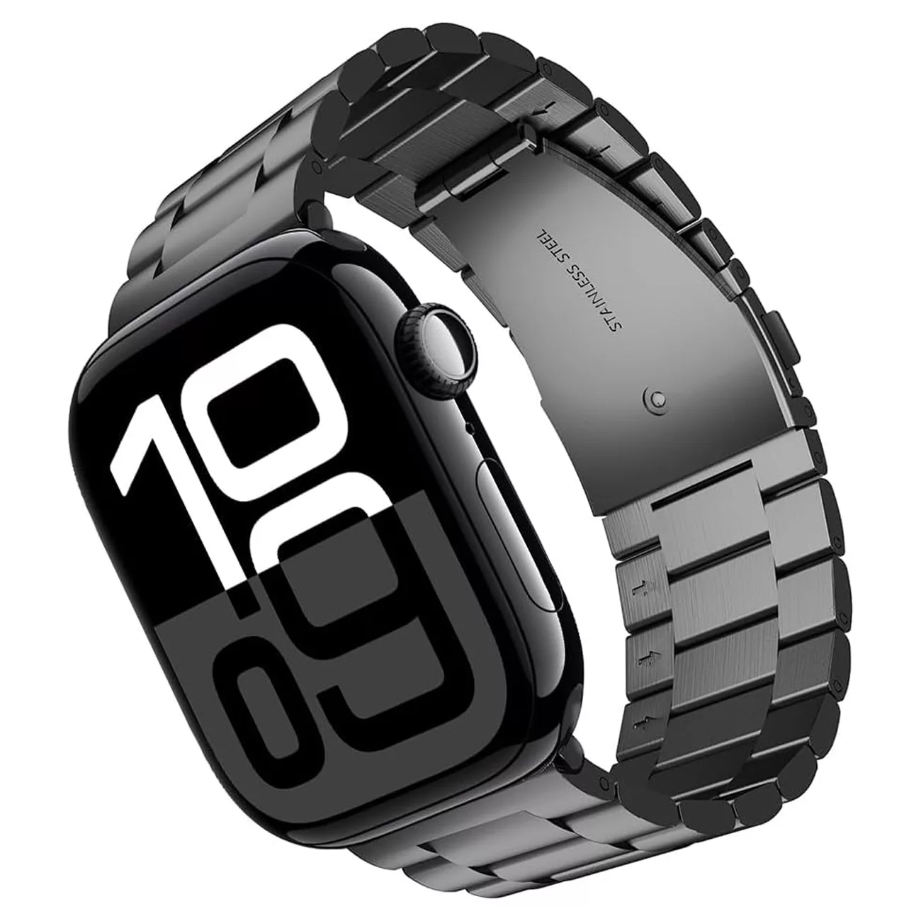 بند ساعت آکوآرا مدل Hexa 3Bead مناسب برای اپل واچ 46 میلیمتری سری 10 به همراه کاور