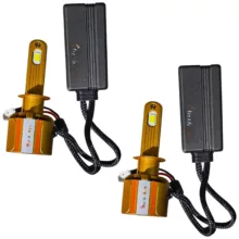 لامپ نور بالا چراغ جلو تک حالته بست یدک مدل یخی کد X19 با پایه H1 مناسب برای پراید 111 و 132 بسته ۲ عددی