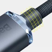 کابل تبدیل USB-C به لایتنینگ باسئوس مدل Crystal Shine Series طول 1.2 متر