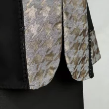 کت زنانه مدل کتان خرجکار ژاکارد کد AK1397