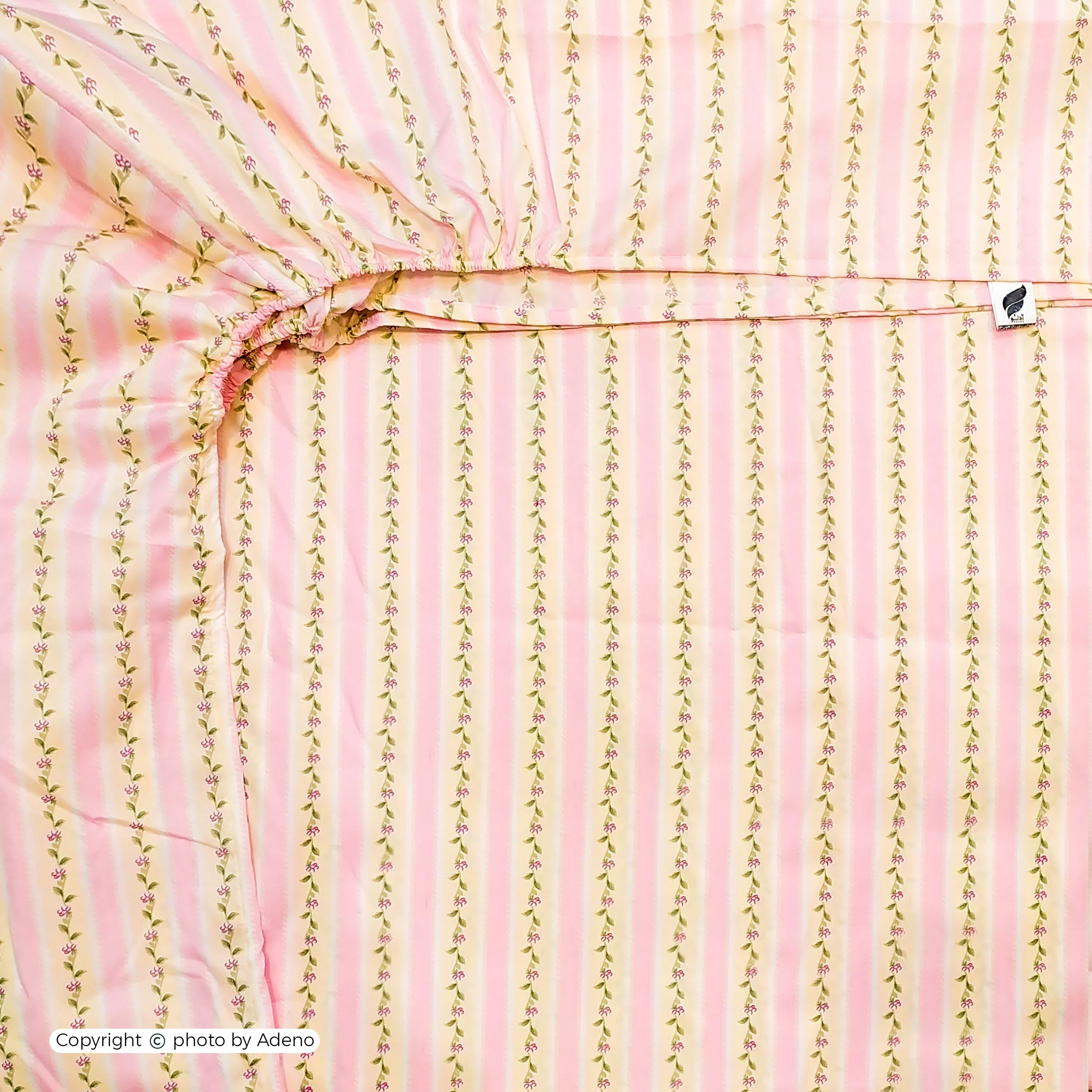 ملحفه آدنو مدل گیتا کد IR138 سایز 90x200 سانتی متر