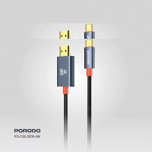 کابل تبدیل USB-C به HDMI پرودو مدل CBL0016 طول 2 متر