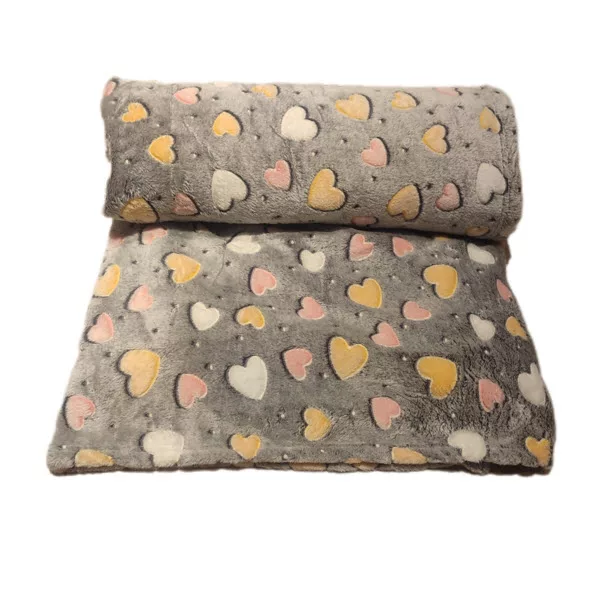 پتو 2 نفر مدل قلبی رنگین سایز 200x210 سانتیمتر