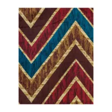 ملحفه آدنو مدل Colord zigzag کد IR42 دونفره سایز 240×240 سانتی متر