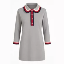 تونیک آستین تا روی شانه زنانه مدل یقه چیندار