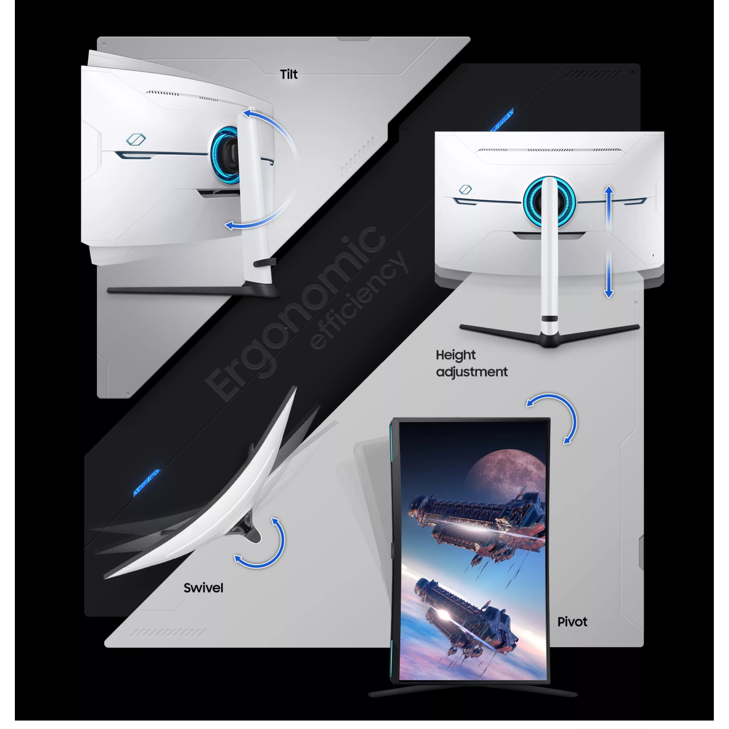 مانیتور مخصوص بازی سامسونگ مدل LS32BG850 سایز 32 اینچ