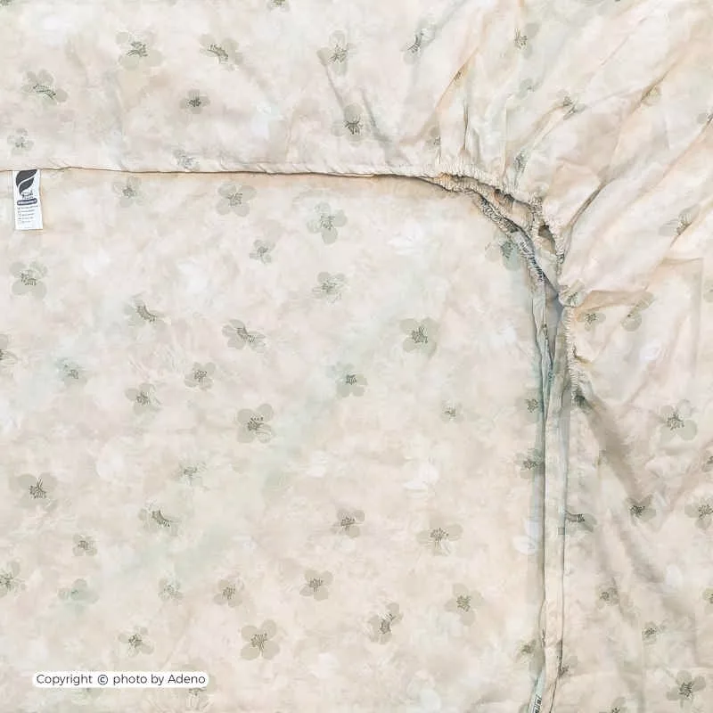 ملحفه آدنو مدل بابونه کد IR158 دو نفره سایز 180x200 سانتی متر